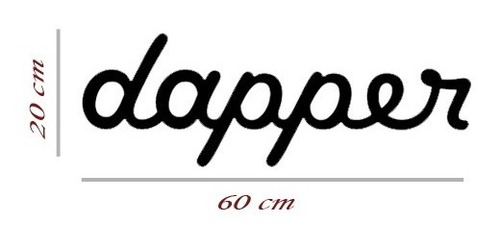 Imagen 1 de 3 de Sticker Calco Para Parabrisas Dapper , Vinilo 60 Cm