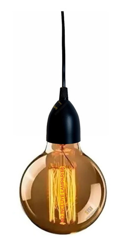 Colgante Moderno Capuchon Color Vintage Apto Led Velador