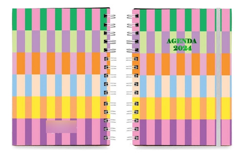 Agenda Diaria Año 2024 15x21cm Rayada 224 Páginas