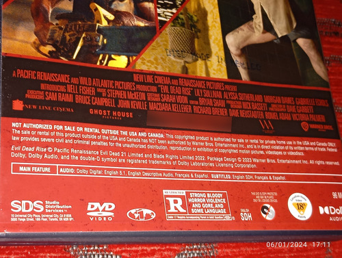 Evil Dead Rise Dvd Importado (Usado)