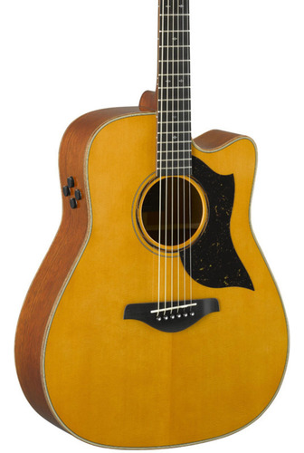 Violão Yamaha Japonês A5m Are Maciço C/ Hard Case Regulado Bege Destro Dark Maple