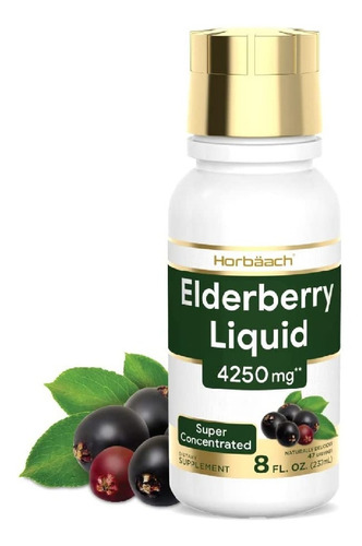 Extracto De Saúco Negro 4250 Mg Horbäach (237 Ml)