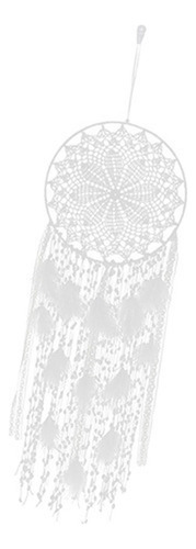 A Handmade Grande Sonho Apanhador Branco Pena Parede