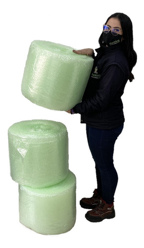 Plástico Burbuja Oxo - Biodegradable 3 Rollos De 40 X 50m