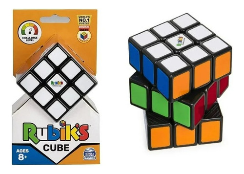 Cubo Rubik 3x3 | Original Rubik Clásico | Juguetes Stem Naranja