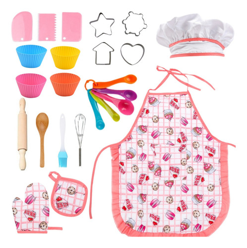 Set De Juguete De Cocina Para Niños, Disfraz De Chef