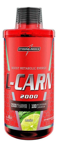 L-carn 2000 480ml - Integralmedica Sabor Limão