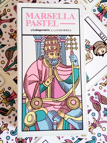 Tarot Marsella Pastel Exotérica La Imperatrix 12x7xm