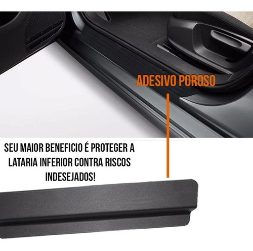 Imagem 2 de 2 de Kit 8 Peças Adesivo Soleira Porta Asx 11 2012 Á 2018 Branco