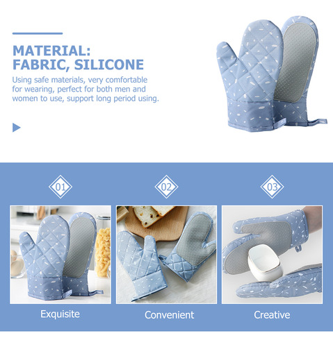 1 Par De Guantes De Horno Resistentes Al Calor, Guantes Para