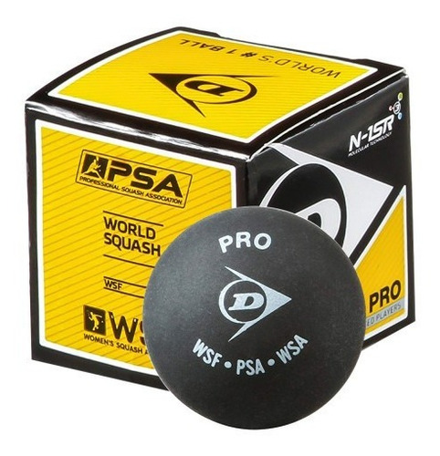 Imagen 1 de 4 de Pelota De Squash Dunlop Doble Punto Amarillo - Estacion Deportes Olivos