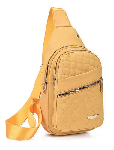Bolso Bandolera Casual De Color Liso A La Moda Para Mujer, C