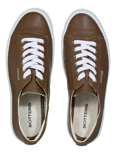 Tênis Feminino Bottero Couro Floater Conhaque - 254721