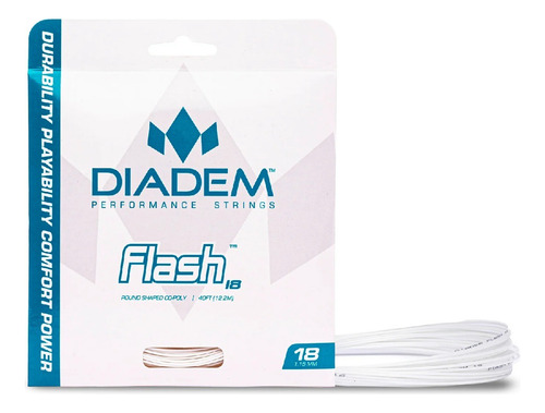 Set De Cuerdas Diadem Flash 12.20m Color Blanco Espesor 1.3 Mm