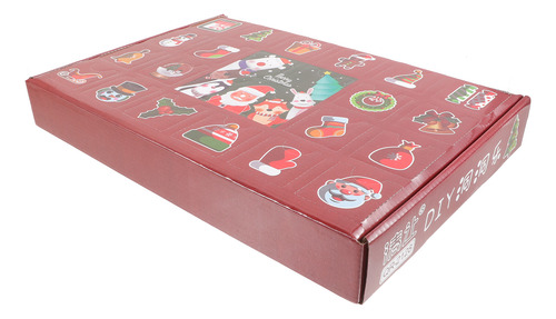 Caja Para Sorteos Con Compartimento Navideño, Caja Para Rifa