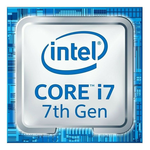 Procesador gamer Intel Core i7-7700K CM8067702868535 de 4 núcleos y  4.5GHz de frecuencia con gráfica integrada