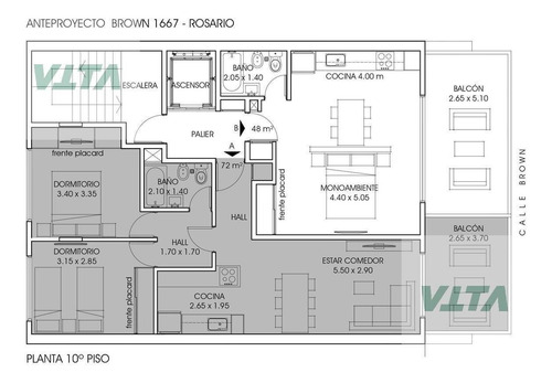 Imagen 6 de 11 de Venta Departamento Un Dormitorio Brown 1600 Junio 2023
