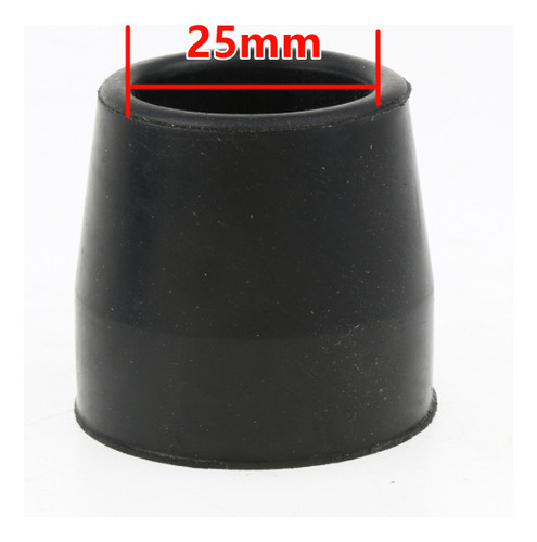 4 Piezas Tapones De Caucho Para Extremo De Varilla Negro