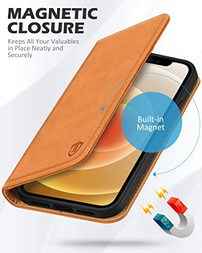 Funda Para iPhone 12/12 Pro Oscuro 6.1puLG Piel