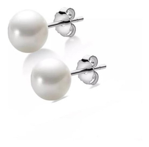 Aros Perlas Cultivadas Blancas Plata 925  / Canale Donna 