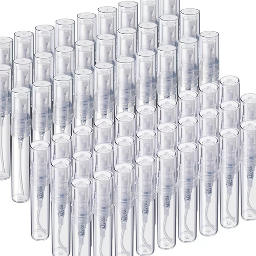 100 Pcs 10ml Mini Botellas Spray Perfume Vidrio Recargables