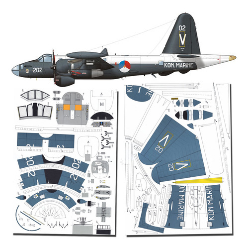 Lockheed P-2 Neptune Papercraft 1.33
