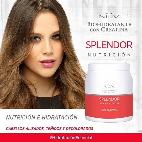 Baño De Crema Mascara Nutricion Nov Splendor Creatina 980gr