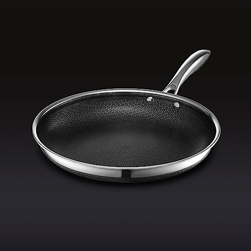 Sartén Híbrida Antiadherente Hexclad De 12 Pulgadas Con Tapa
