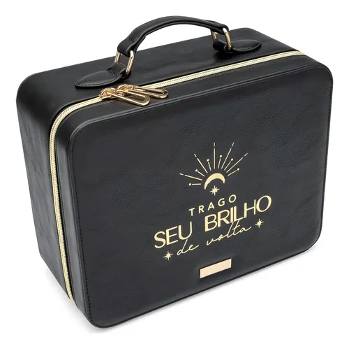 Estuche de maquillaje con LED Your Imaginarium en color negro