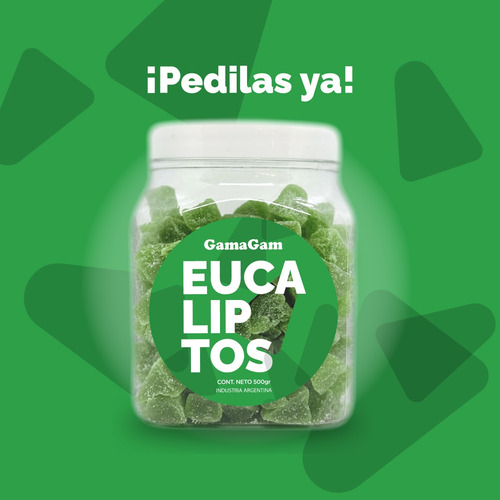 Gomitas Eucaliptos Pote De Golosinas 500gr
