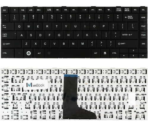 Teclado Toshiba Satellite C800 C805 C840 C845 Cor Conforme Imagens Do Anúncio Idioma