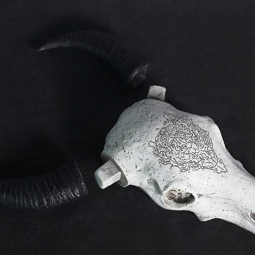 Escultura De De Toro Diseño Tribal Para Colgar En La Pared