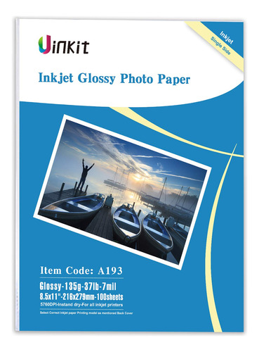 Papel Fotografico Uinkit Papel Fino Para Volantes De 37 Lb,