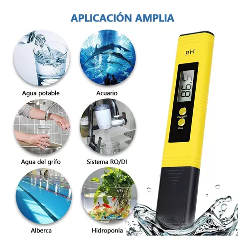 Medidor de pH portátil para agua pura (agua potable / RO