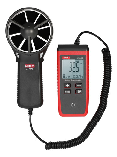 Medidor De Temperatura Y Velocidad Del Viento Anemometer Uni