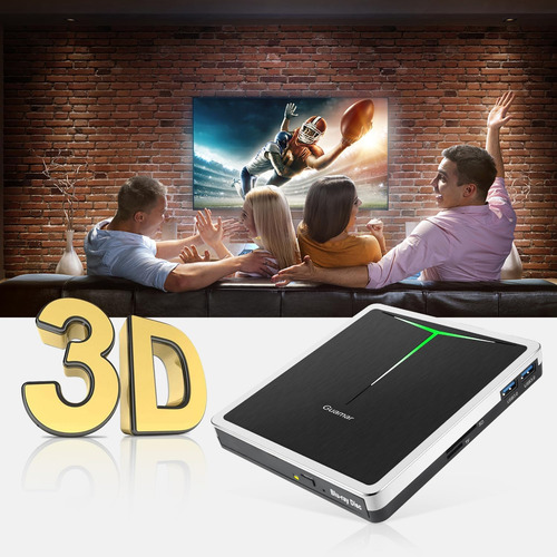 Guamar Externa Blu Ray Drive, Usb C Blu Ray Burner Portátil