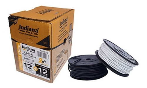 Cable Thw 12 Indiana (blanco Y Negro)