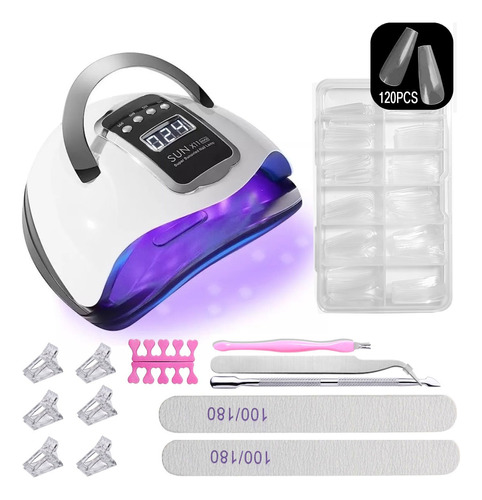 Kit De Uñas Lampara De Uñas 280w/66 Led Uv/led Uñas Tip+clip