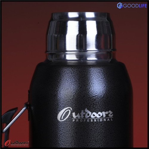 Imagen 5 de 8 de Termo Acero Outdoors Classic 1l Pro Pico Cebador Negro