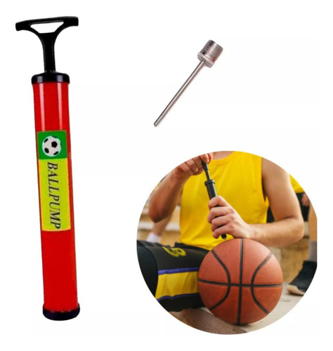 Bomba De Ar Compressor De Mão Para Encher Bola Cores Sortida