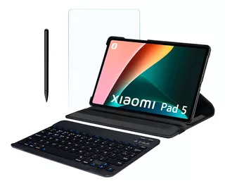 Case + Teclado Abnt2 + Mouse + Películ Para Xiaomi Pad 5