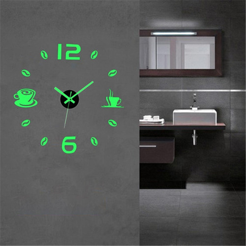 A Diy Minimalista Sin Marco Pared Watch 3d Espejo Decoration