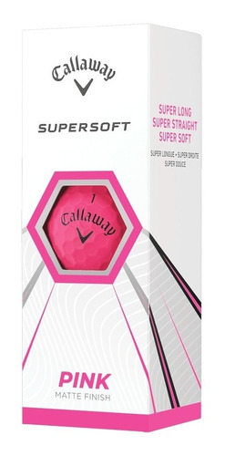 Pelotas De Golf Callaway Supersoft Rosas X3