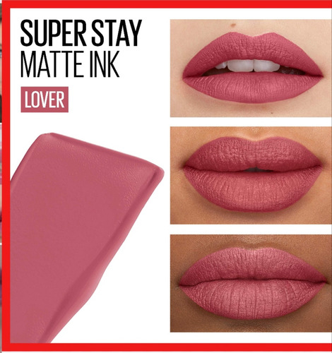 Imagen 7 de 8 de Labiales Maybelline Superstay Matte Ink, Larga Duración