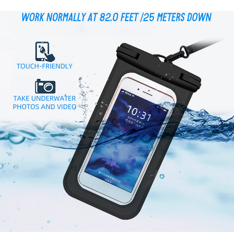 Bolsa Impermeable Y Funda De Teléfono Para Acampar Y Nadar