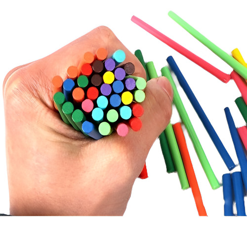 100pcs/10color Niños Bebé Aprendizaje Juego Stick Bar Contan