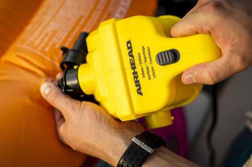 Airhead 12v Boating Pump | Powerful 2.3 Psi Pump Inflates 4