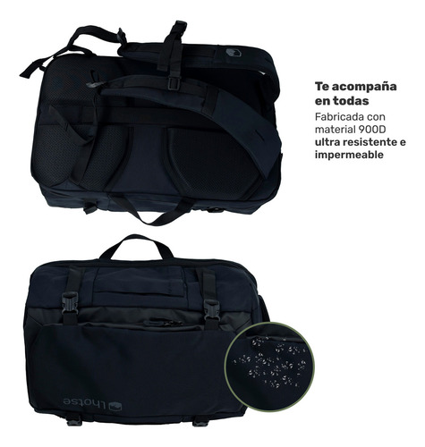 Mochila Viaje Impermeable Notebook 17,3 Broadpeak 40l Lhotse