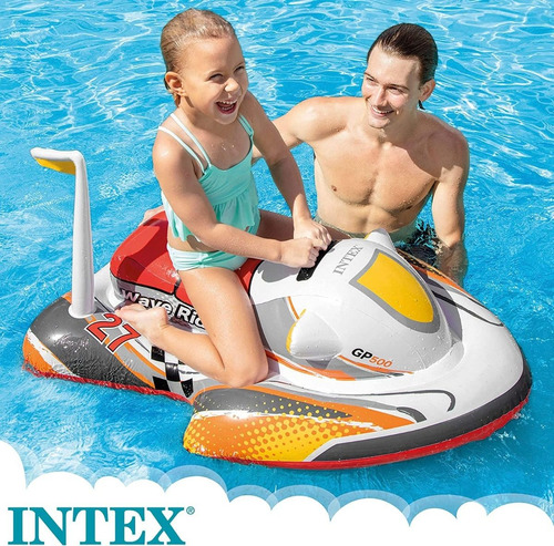 Flotador Inflable Intex Moto Acuatica Infantil Piscina Playa