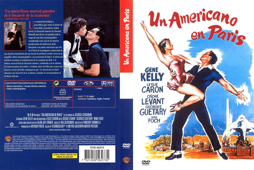 Un Americano En París - Gene Kelly - Leslie Caron - Dvd